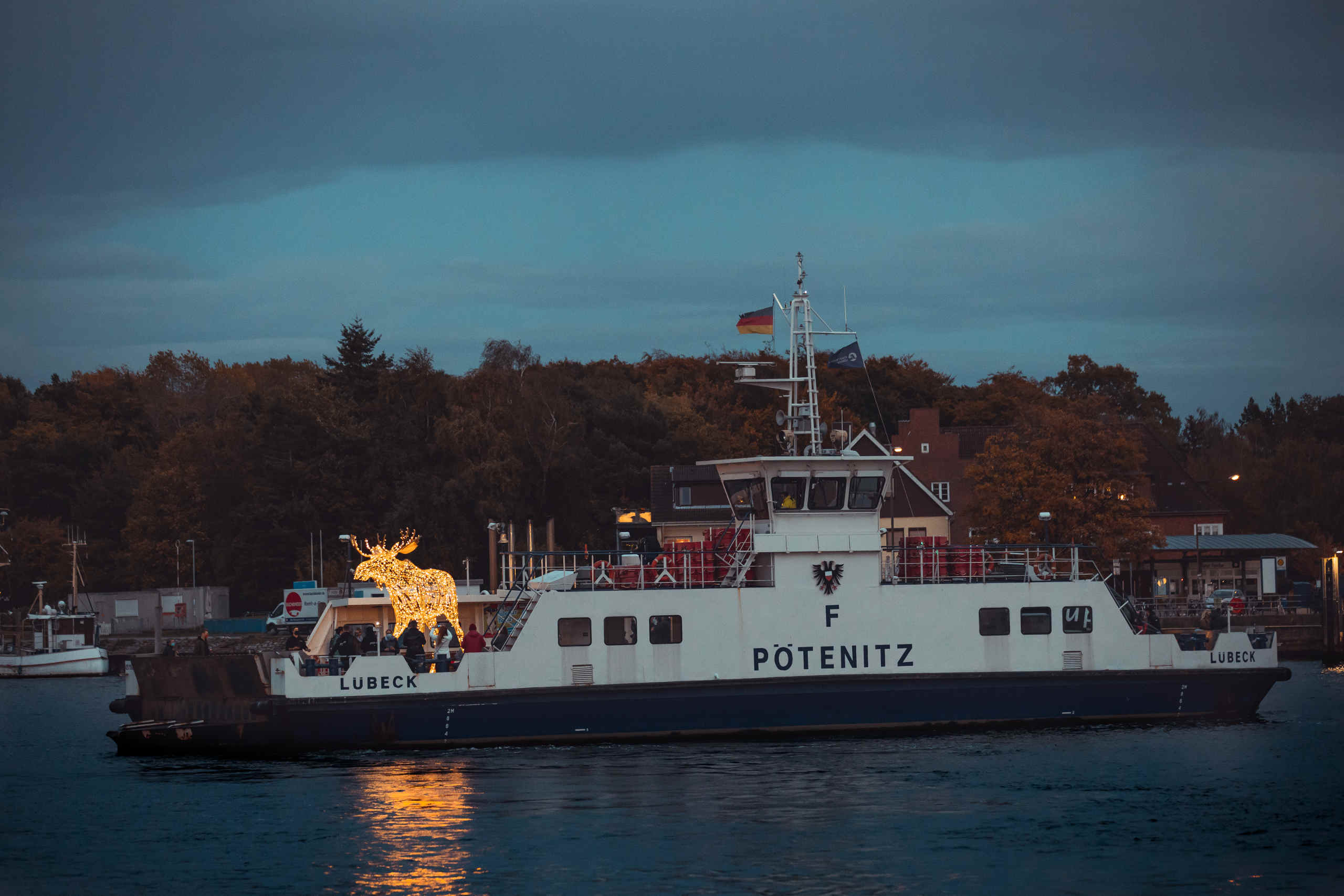 Trelche in Travemünde auf dem Schiff Pötenitz
