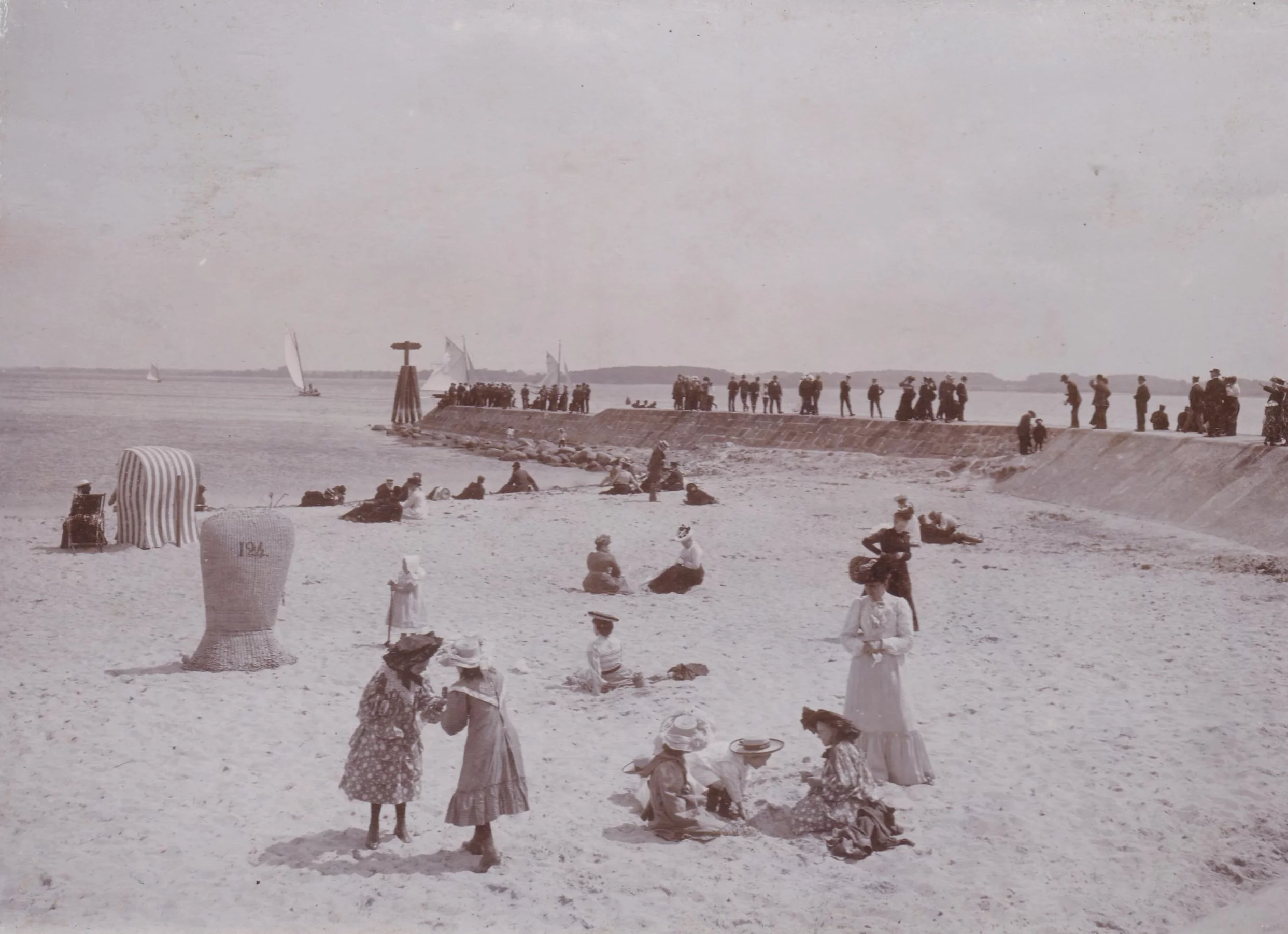 Alte Ansicht Seebadtradition aus der Sammlung Rolf Fechner